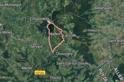 Carte des Combrailles